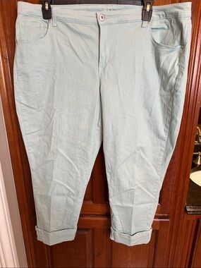 Style & Co. Mint Green Women's Crop Jeans